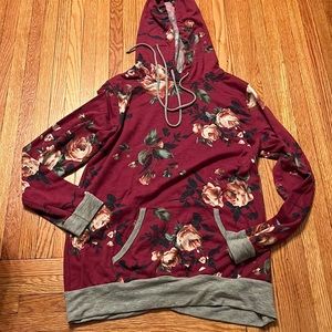 Floral long sleeve top